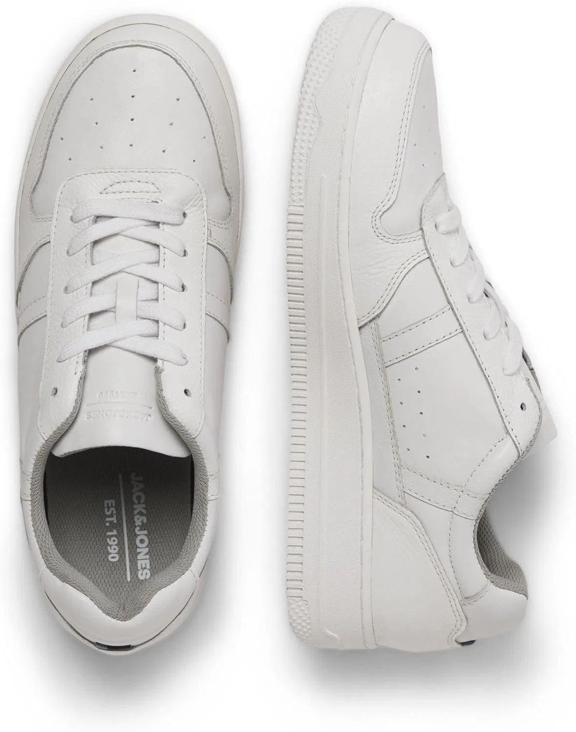 Мужские кроссовки Jack & Jones, White Detail Leather — фото 4