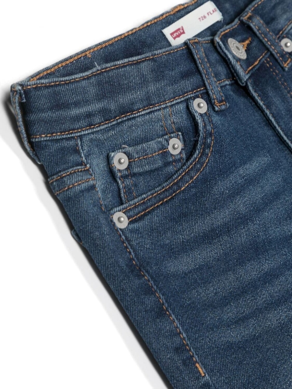 Levi's Kids прямые джинсы средней посадки, синий — фото 3