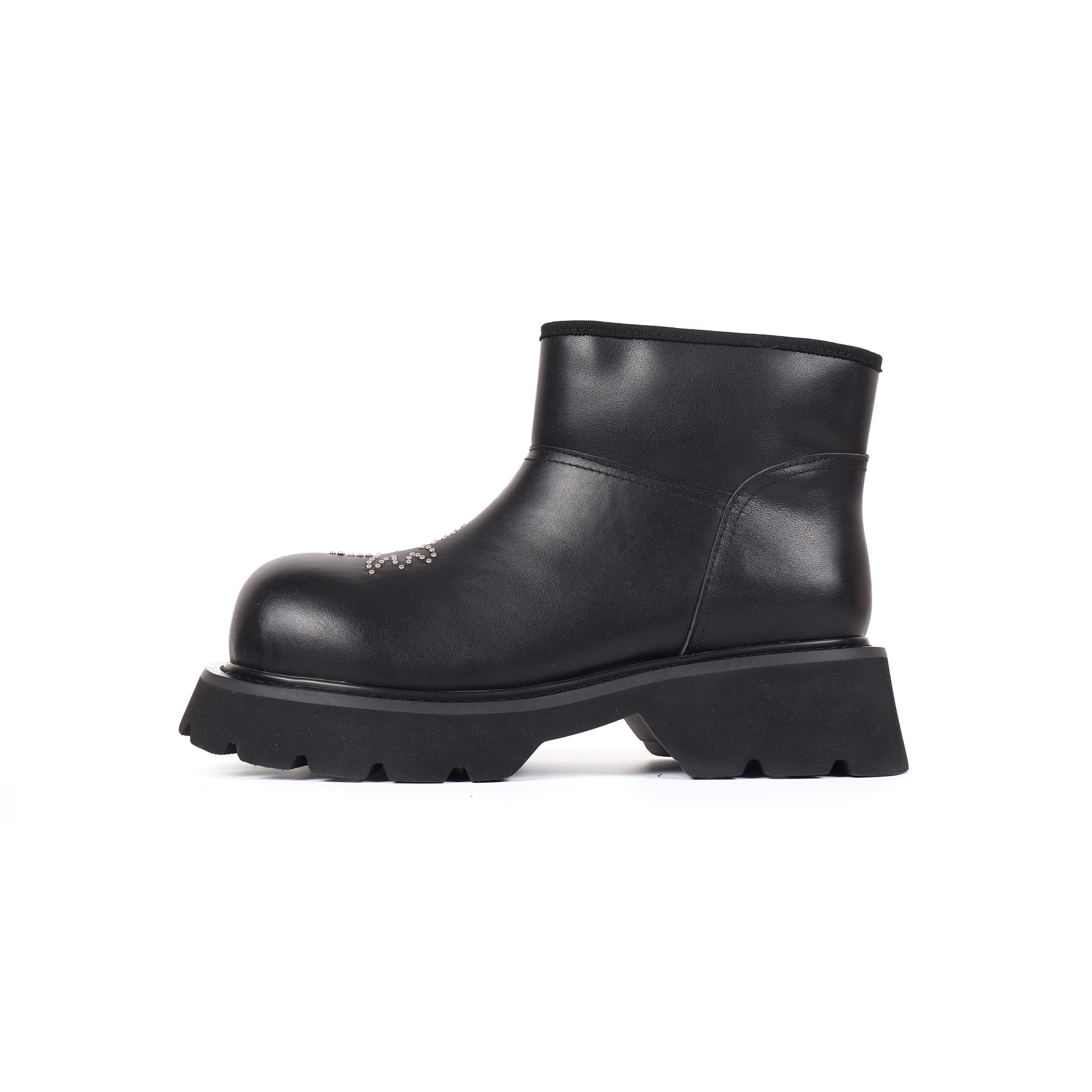 Термоботинки короткие зимние унисекс черные Asthershop, A820 Black