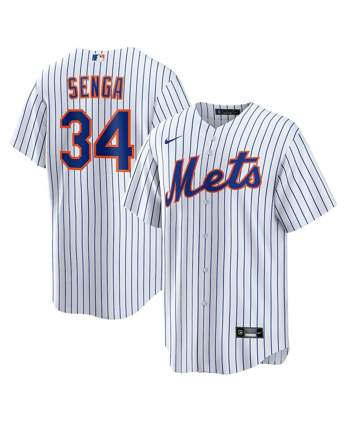 

Мужская белая футболка Kodai Senga, реплика игрока Royal New York Mets Home Nike