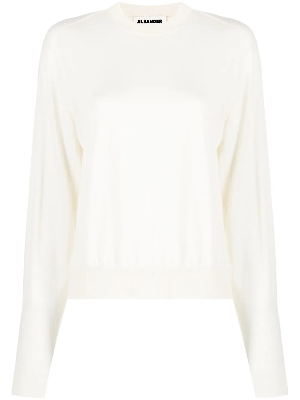 

Джемпер с перфорацией JIL SANDER, белый