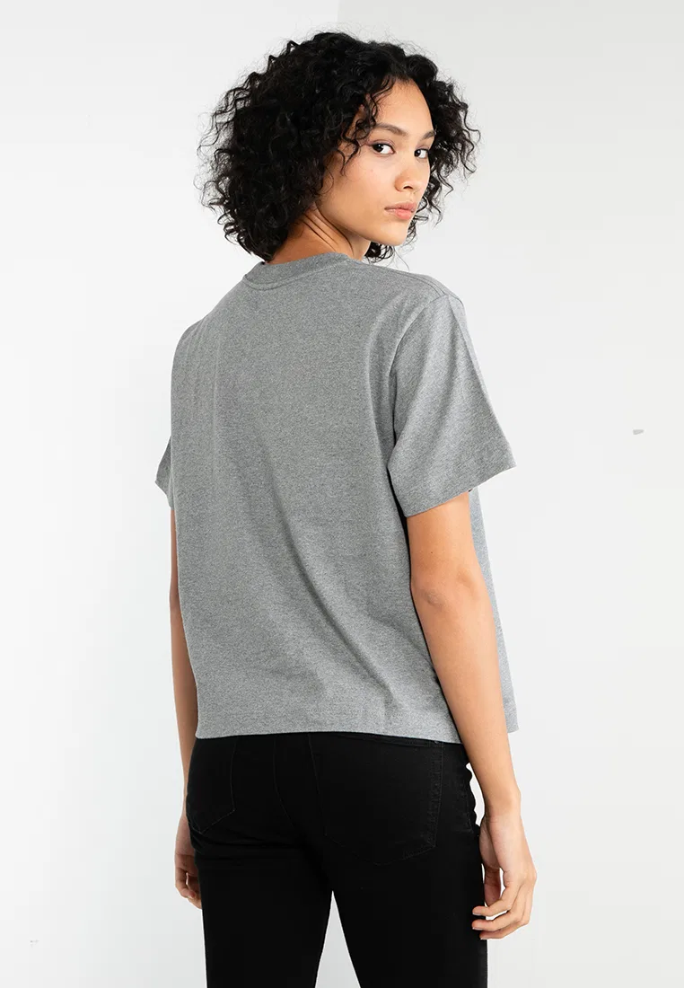 Футболка, свободный крой, Calvin Klein Jeans, серый — фото 2