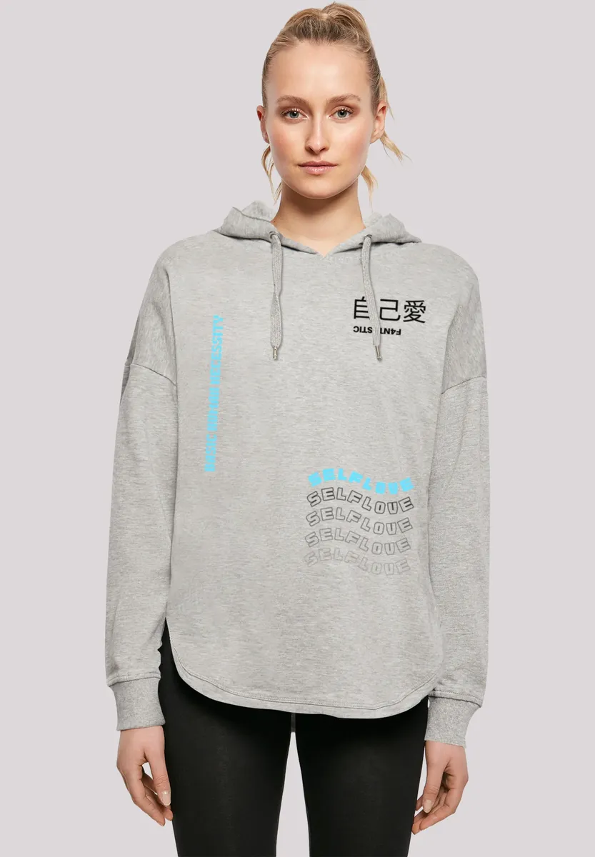 

Толстовка F4NT4STIC "Self Love OVERSIZE HOODIE", принт, серый