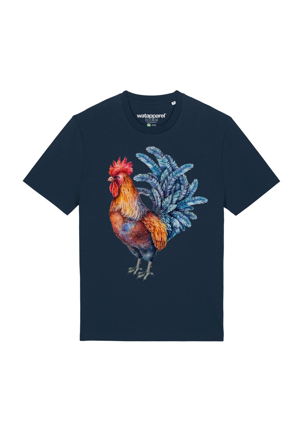 

Футболка с принтом GRIMMIGER GOCKEL watapparel, темно-синий