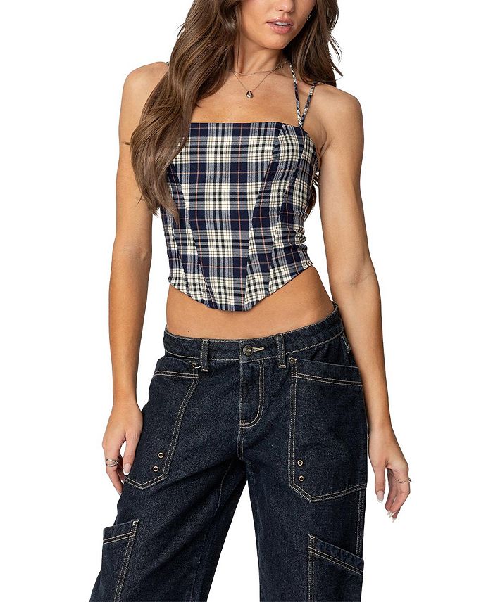 

Корсет Leon Plaid Edikted, синий