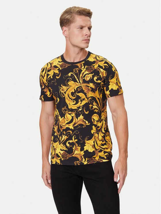 

Футболка regular fit 79GAH6S0 JS515 Versace Jeans Couture, чёрный