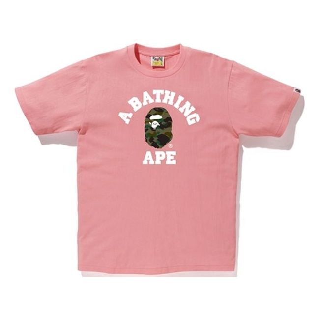 

Футболка A Bathing Ape AW18 1st Camo Ape Head Online T-Shirt 'Pink'