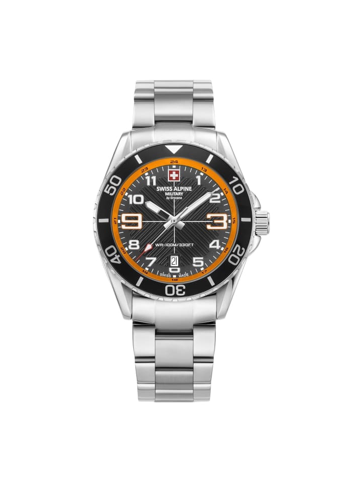 

Swiss Military Кварцевые часы 7029.1139SAM серебристого цвета