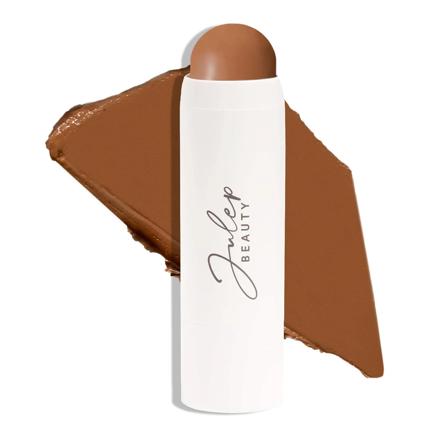 Julep Skip the Brush Cream to Powder бронзер и контурный стик - Melted Cocoa для средних тонов кожи, стойкий, легко растушевывается, Brown