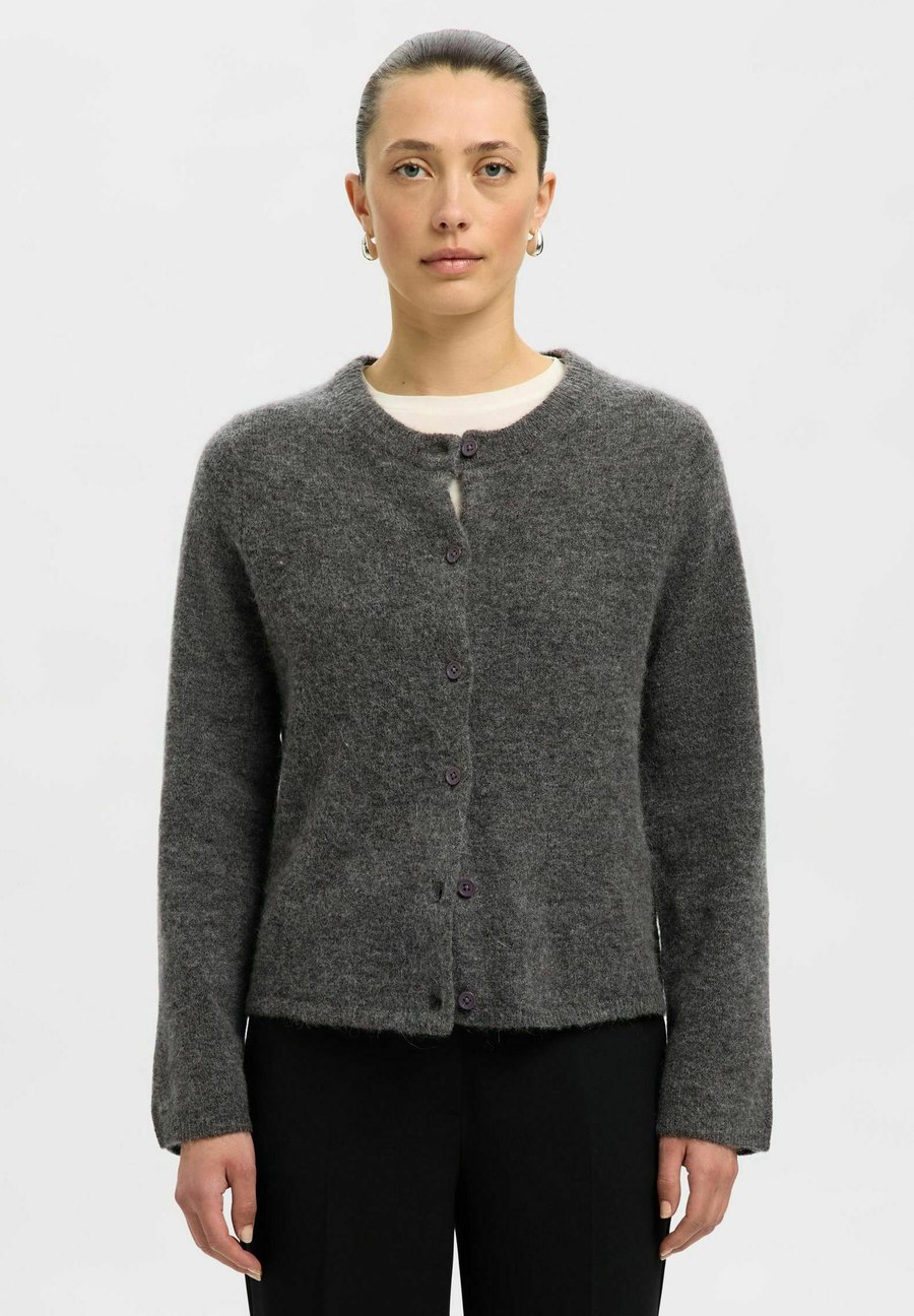 

Кардиган Selected Femme SLFLULU NEW NOOS, Medium Grey Melange/Dark Grey