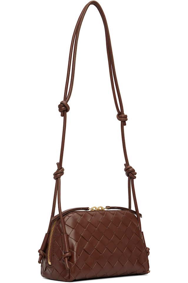 Bottega Veneta Концертная сумка бордового цвета — фото 3