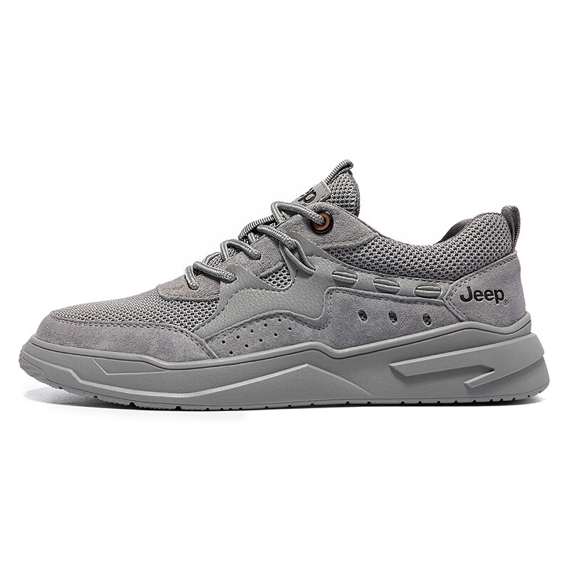 

Кроссовки Jeep Skateboarding Shoes Men Low-top Gray, серый