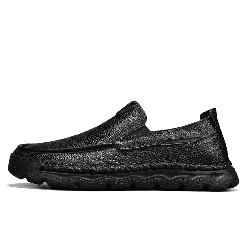 

Jeep Повседневные кожаные туфли мужские Low top Black