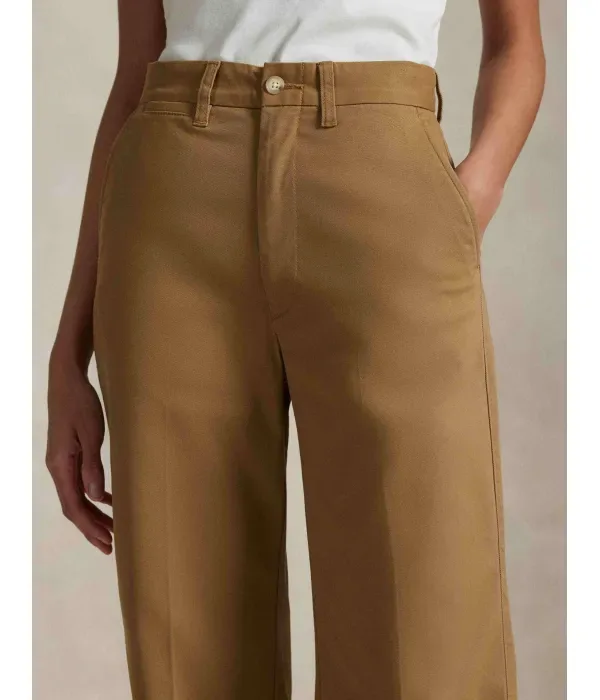 Брюки straight fit Polo Ralph Lauren, хаки — фото 4