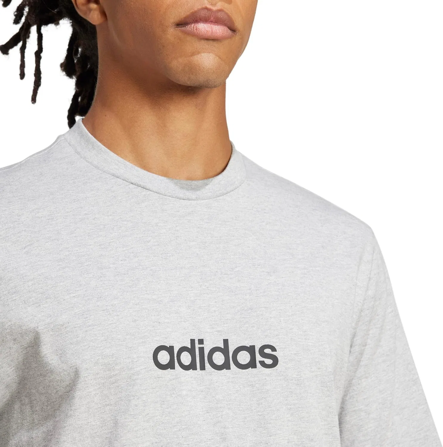 Футболка мужская, adidas Originals, Grey Heather/Black — фото 3