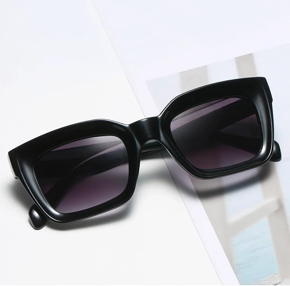 

LVTFCO Популярные модные солнцезащитные очки «кошачий глаз» для женщин, ретро-очки с прозрачным градиентом, мужские солнцезащитные очки UV400, Black Leopard Clear