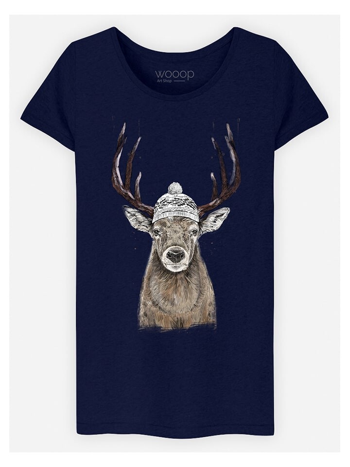 

Футболка WOOOP Shirt Let´s Go Outside, темно-синий