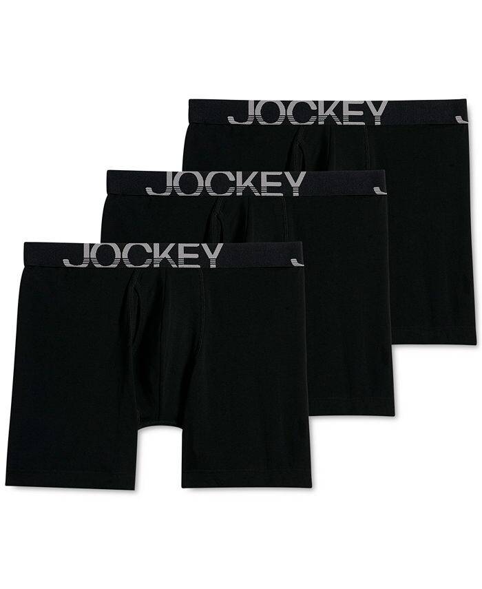 

Трусы-боксеры ActiveStretch 7 дюймов — 3 шт. Jockey, черный