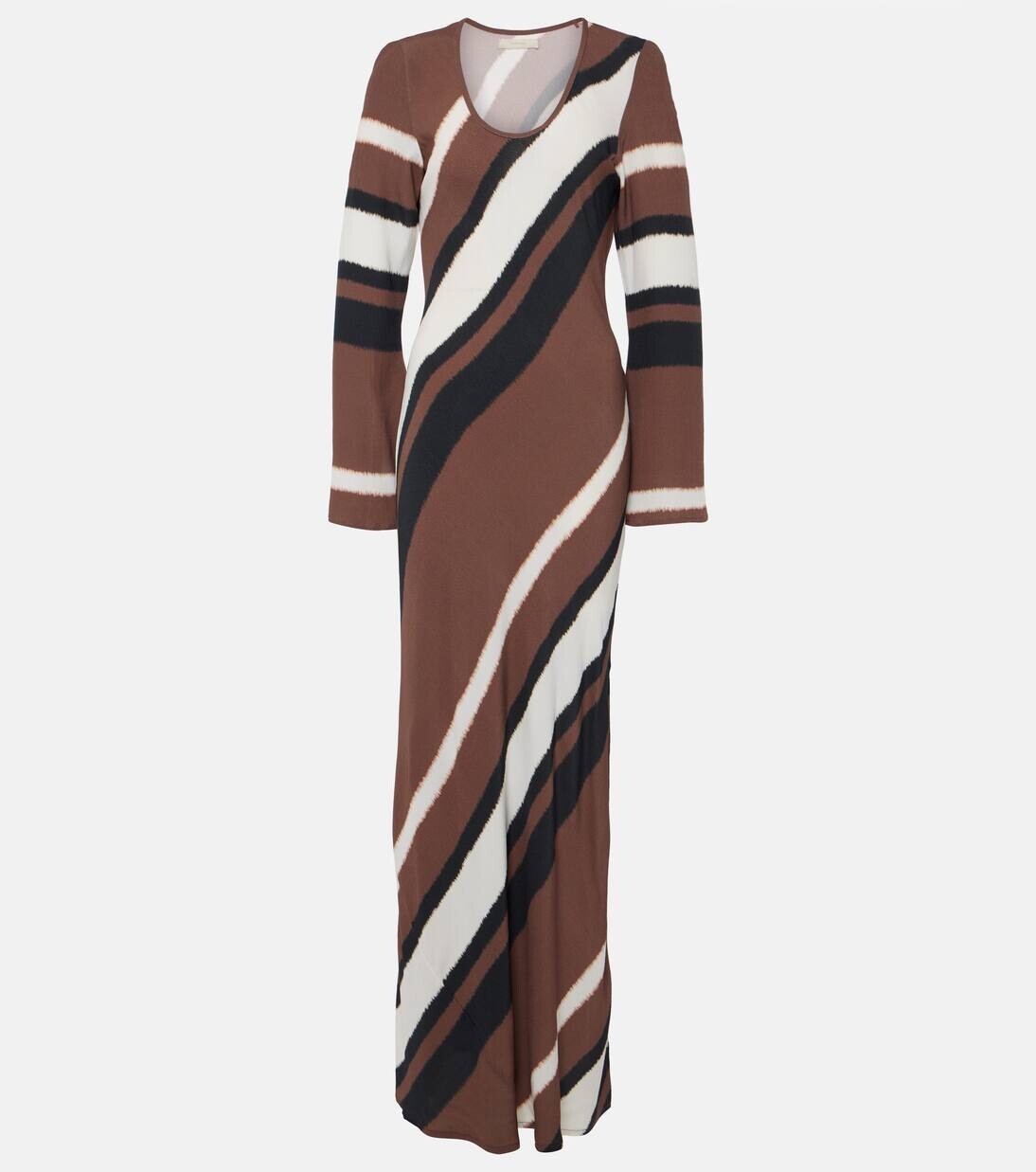 

Полосатое макси-платье Da Costa Faithfull, цвет futura stripe chocolate