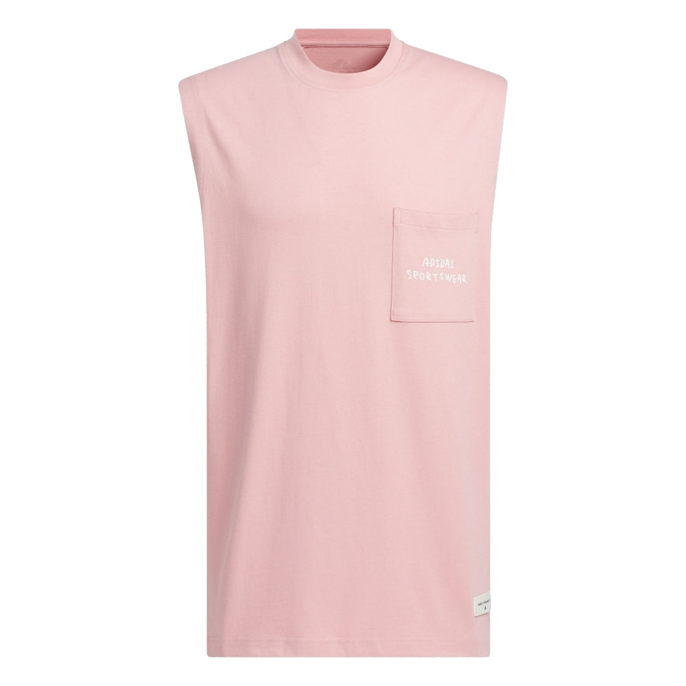 

Спортивный топ adidas Graphic Tank Top 'Pink White' JP4590, розовый