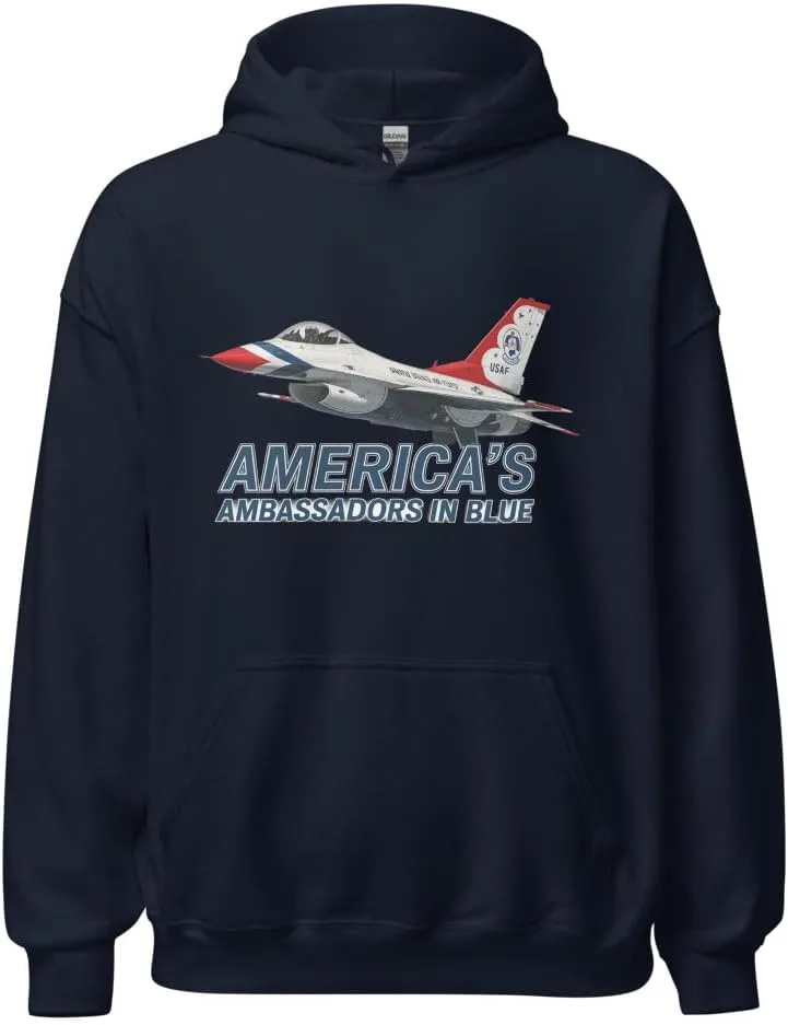 Generic Толстовка Thunderbirds - пуловер в синем цвете для поклонников ВВС США