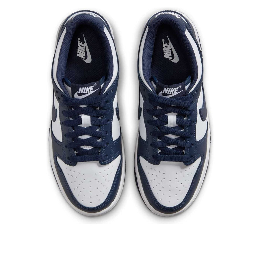 Кроссовки (GS) Nike Dunk Low 'White Midnight Navy', белый — фото 4