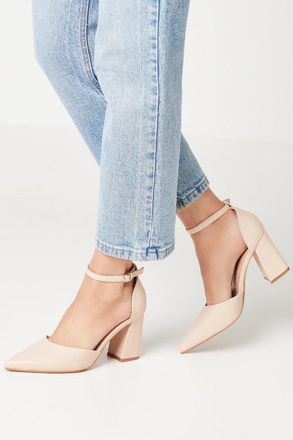 Туфли-лодочки Dorothy Perkins Blanche с ремешком на щиколотке, бежевый