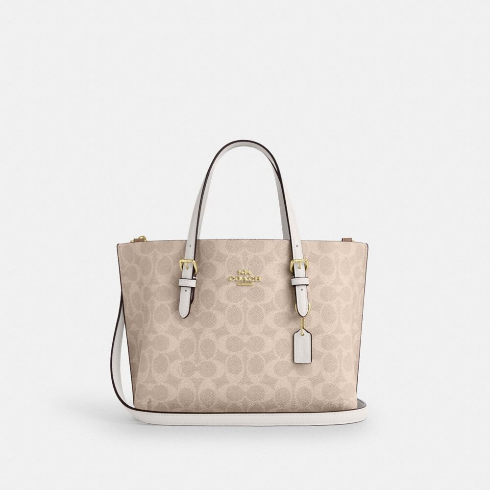 

Сумка-тоут Mollie 25 COACH, цвет gold/sand/chalk, Бежевый, Сумка-тоут Mollie 25 COACH, цвет gold/sand/chalk
