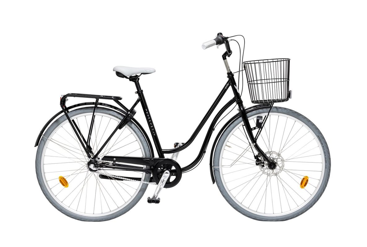 

Женский велосипед Skeppshult Smile 3-скоростной с корзиной, черный