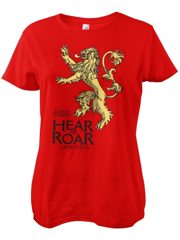 

Футболка LannisterHear Me Roar Girly Tee Game of Thrones, красный