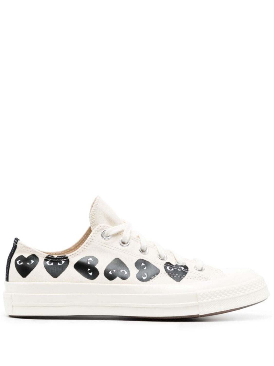 

Comme des Garçons кеды с принтом Multi Hearts, нейтральный цвет