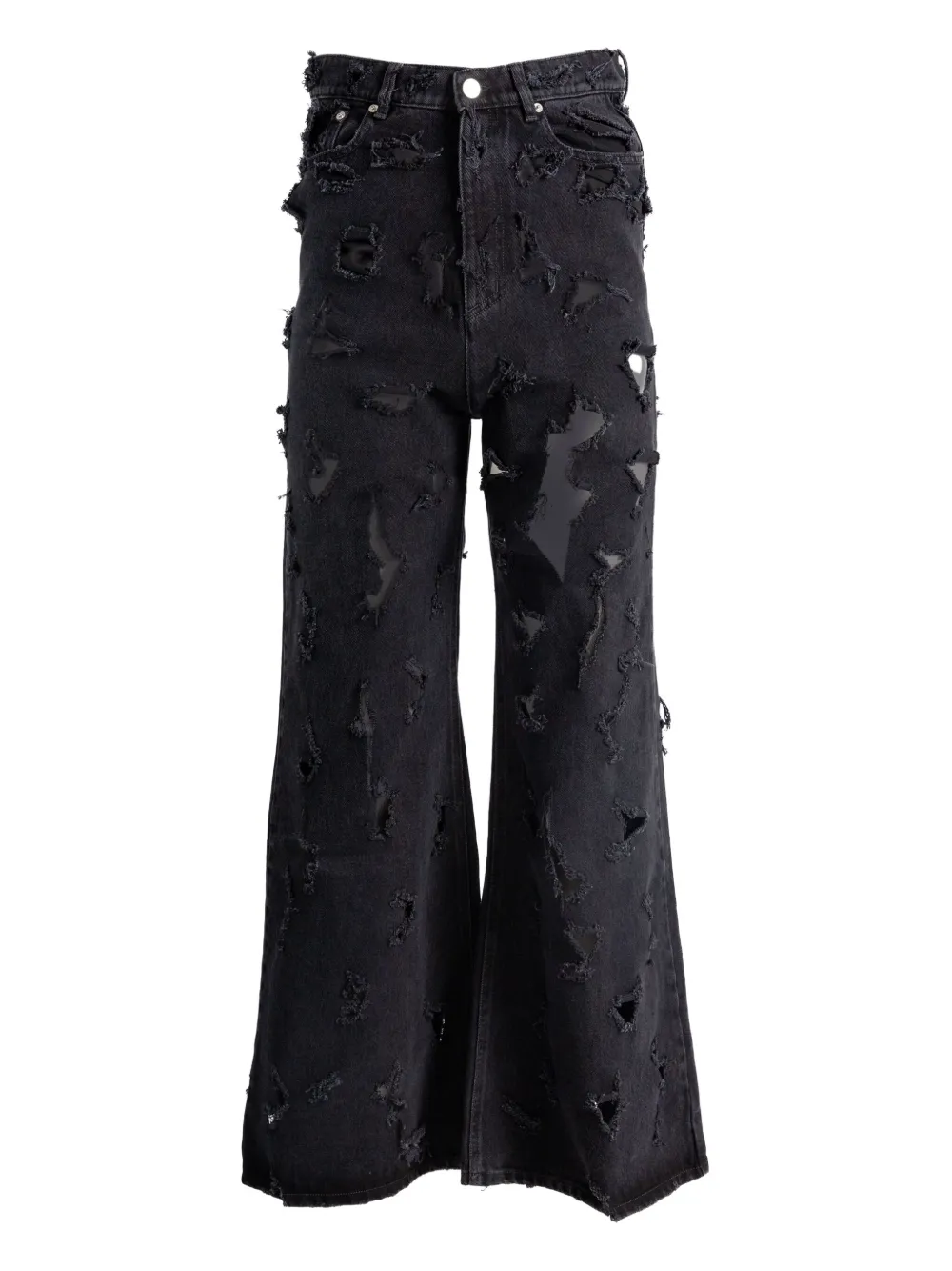 

Джинсы с эффектом потертости Matières Fécales, черный