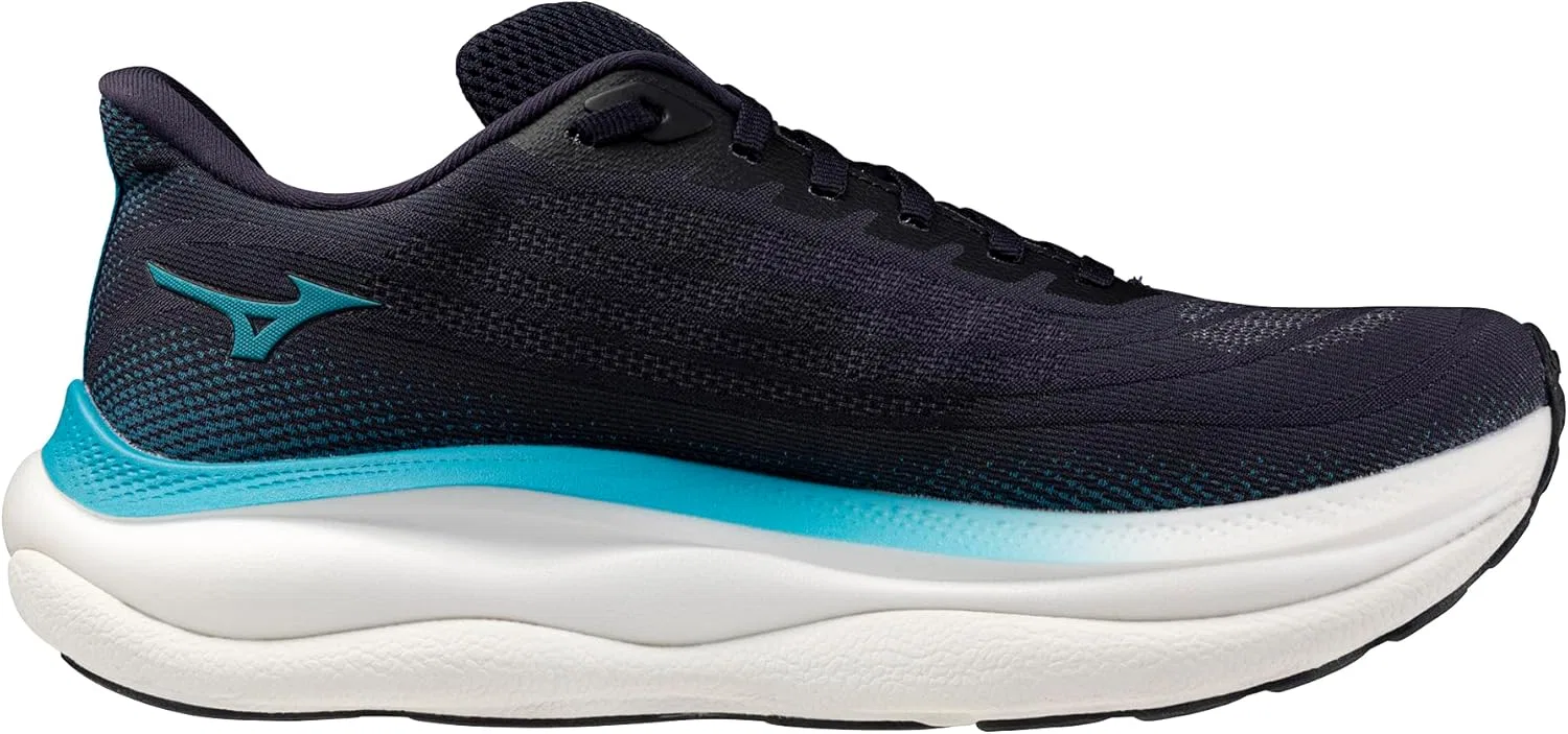 Мужские беговые кроссовки Mizuno Wave Sky 9, Baritone Blue Citrus — фото 3