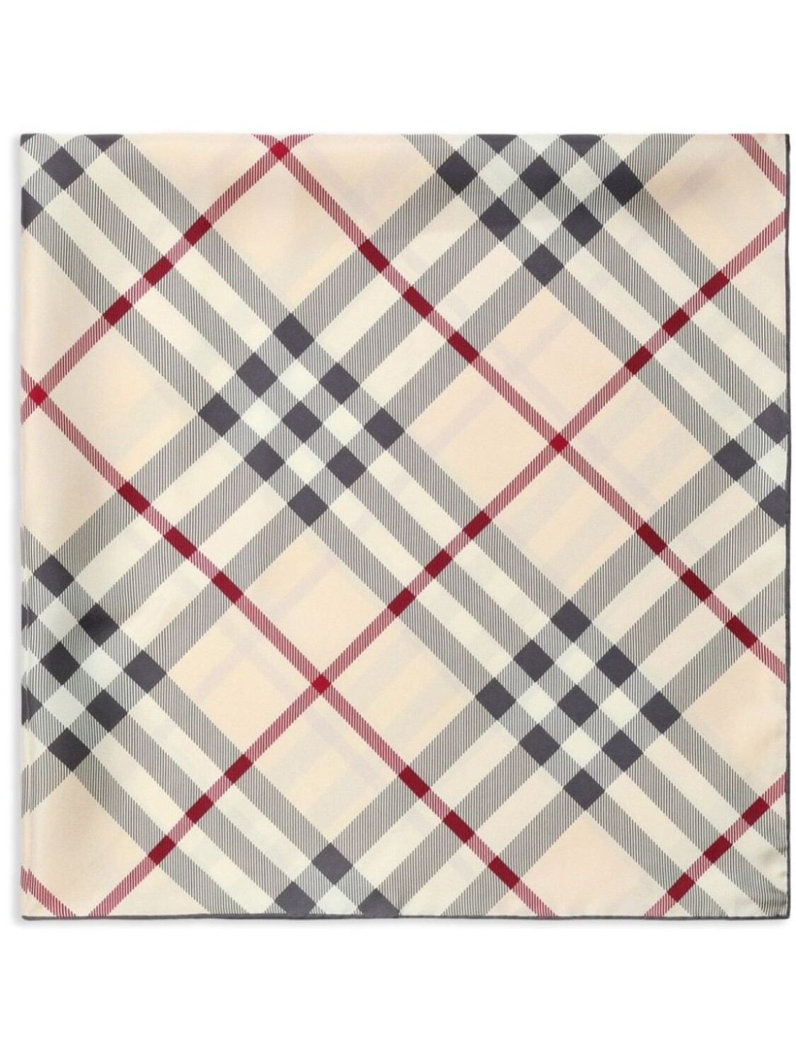 

Burberry шелковый платок в клетку, нейтральный цвет