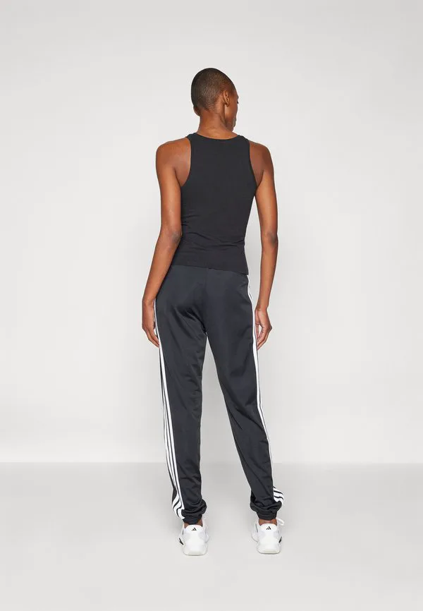 Спортивные штаны из трикотажа с тремя полосками Adidas Sportswear, Black/White — фото 3
