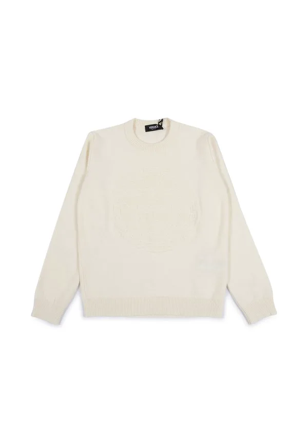Джемпер с круглым вырезом Versace, White