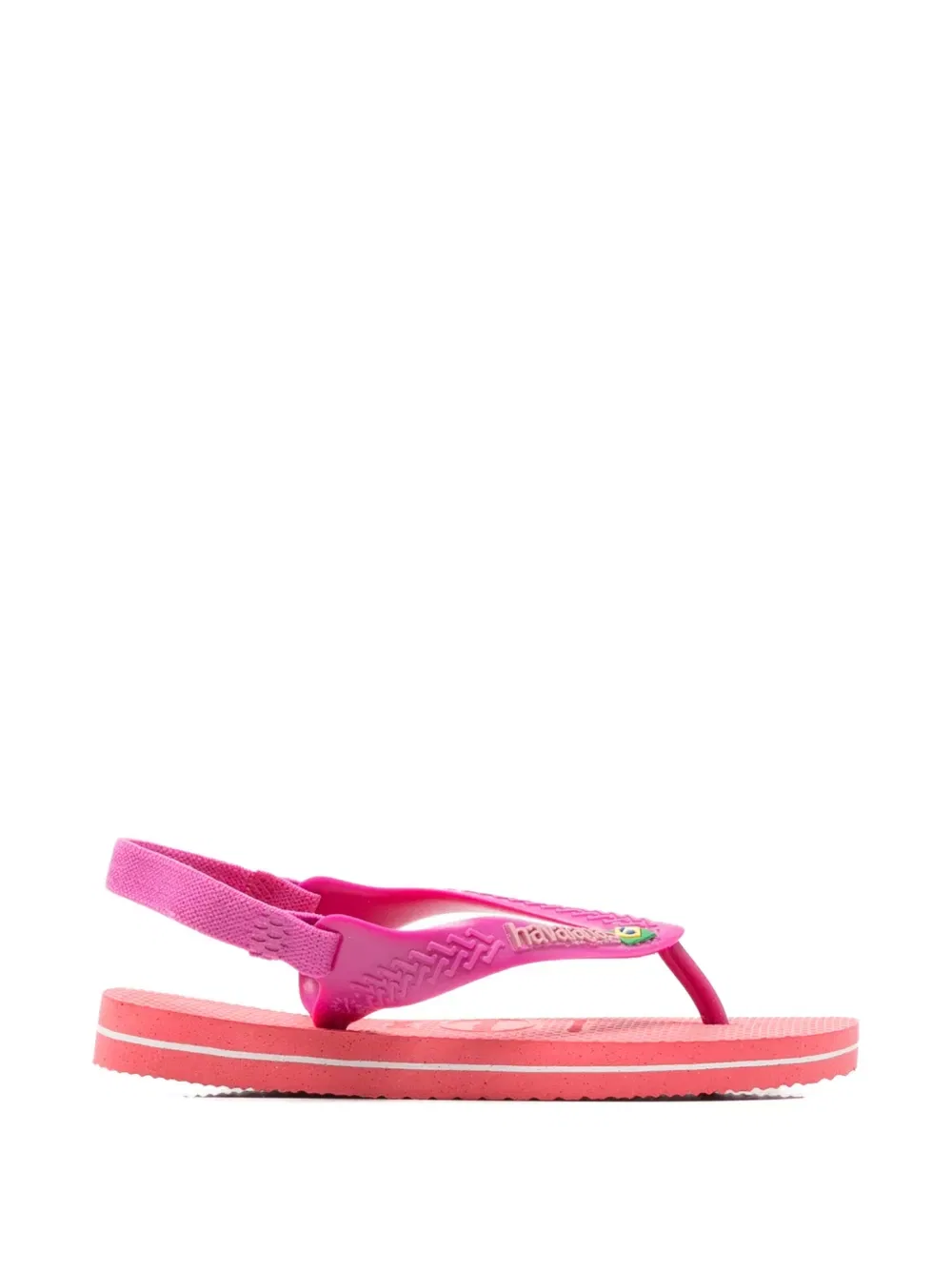 Сандалии с открытой пяткой и логотипом Havaianas Kids, розовый