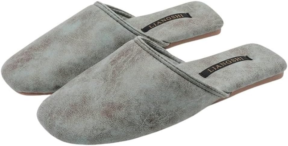 

Тапочки для женщин и мужчин Роскошные закрытые сандалии Легкая домашняя обувь Для дома и улицы Yafirgeer, зеленый