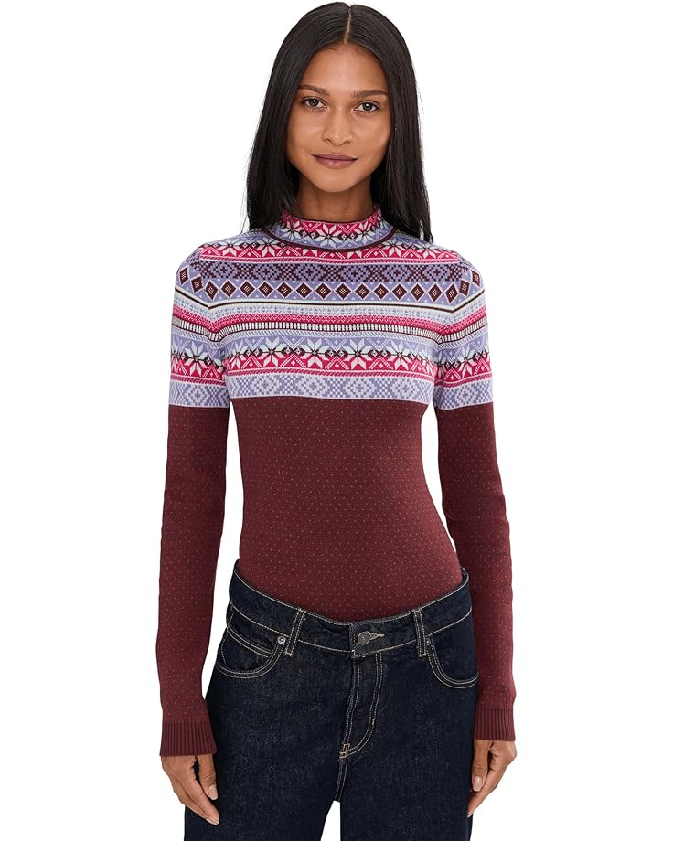 

Женский топ Free People Winter Warmer, Maple Combo
