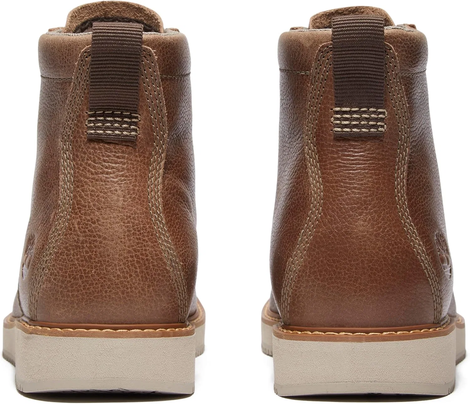 Мужские кожаные ботинки Timberland Redwood Edge с мыском средней высоты - темно-коричневые — фото 3