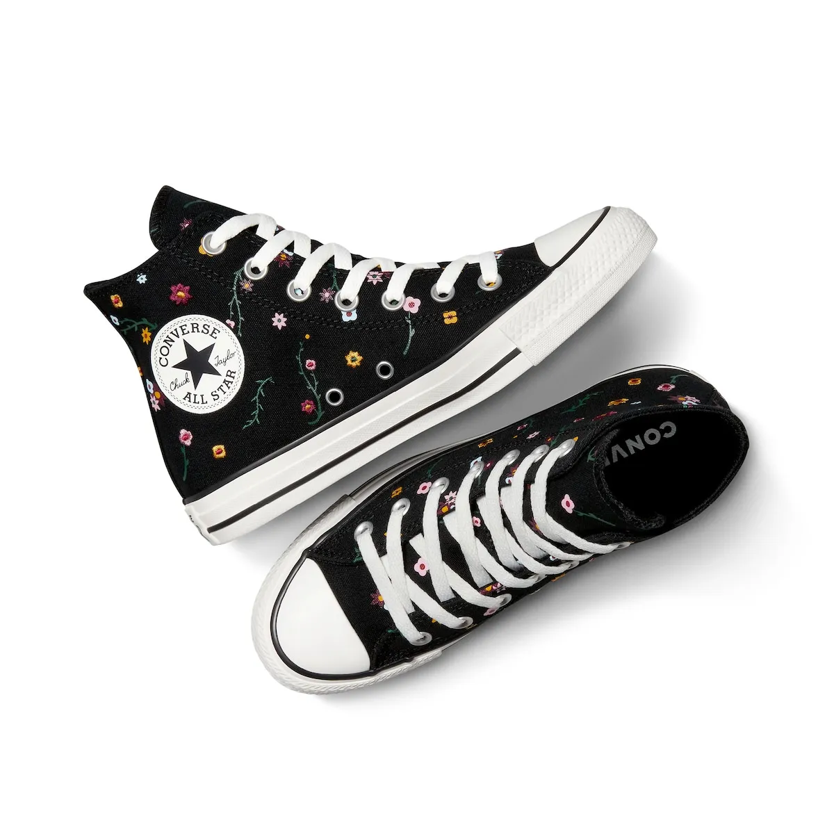 Унисекс кроссовки Chuck Taylor All Star с цветочным принтом Converse, черный — фото 4