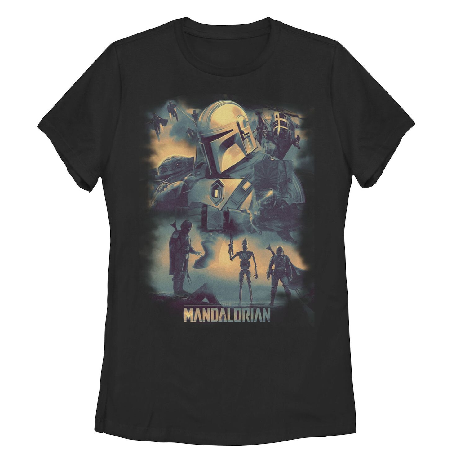 

Детская футболка с коллажем Star Wars Mando Memory Licensed Character