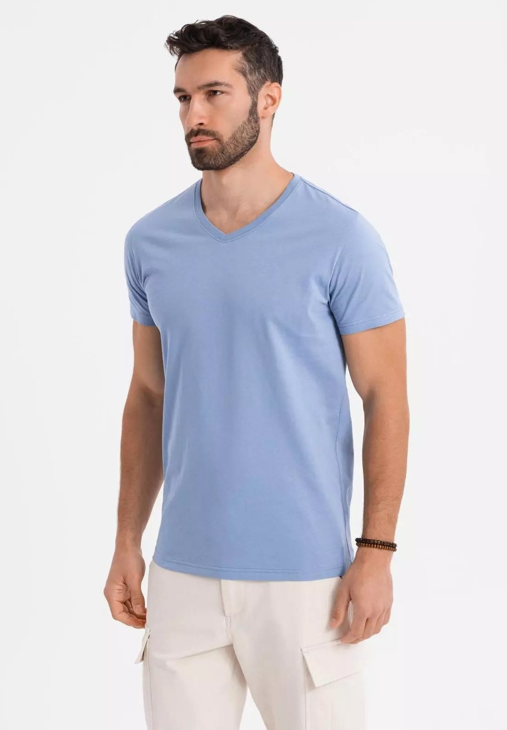 

Базовая футболка CLASSIC WITH A V-NECK Ombre, светло-голубой