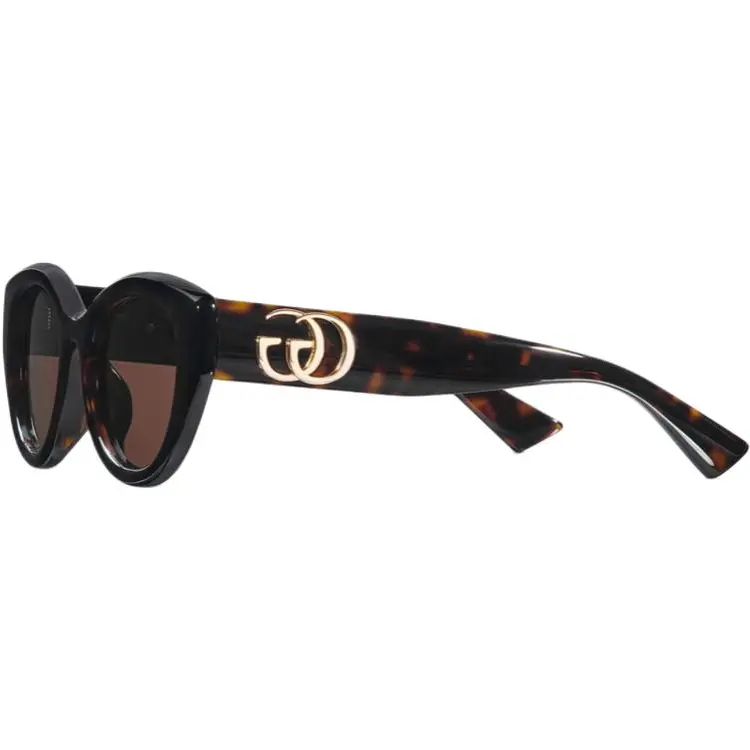 

GUCCI Литой круглые солнцезащитные очки женские панцирь черепахи, Tortoiseshell