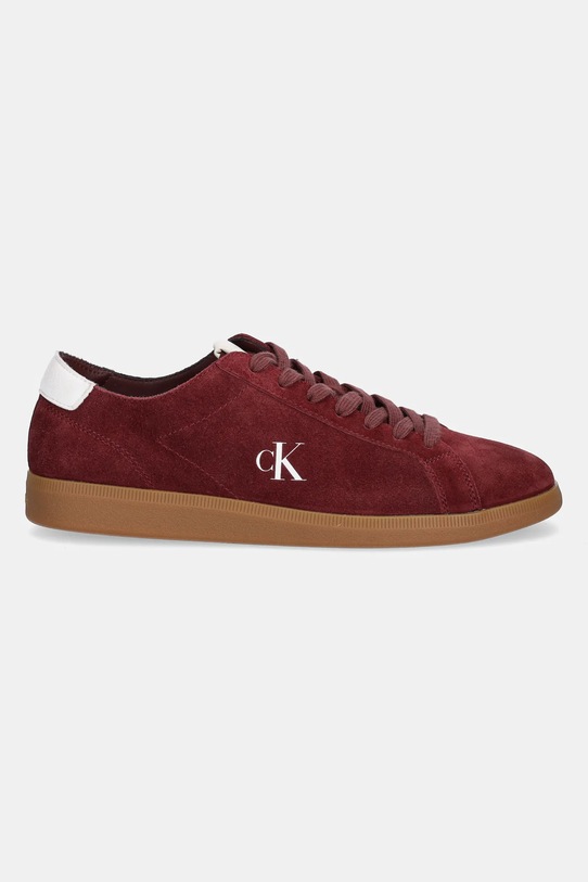 Замшевые кроссовки LOW PROFILE CUPSOLE SU Calvin Klein Jeans, бордовый — фото 2