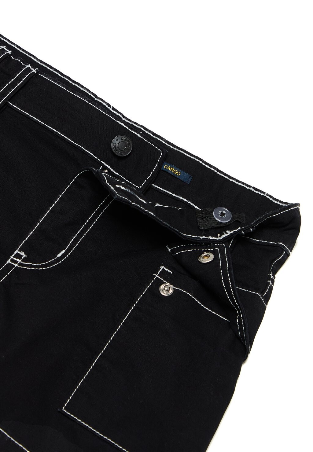 

Джинсовые шорты WITH CONTRASTING STITCHING OVS, черный