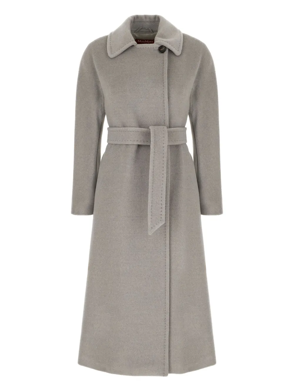 

Пальто Tenzone с поясом Max Mara, серый