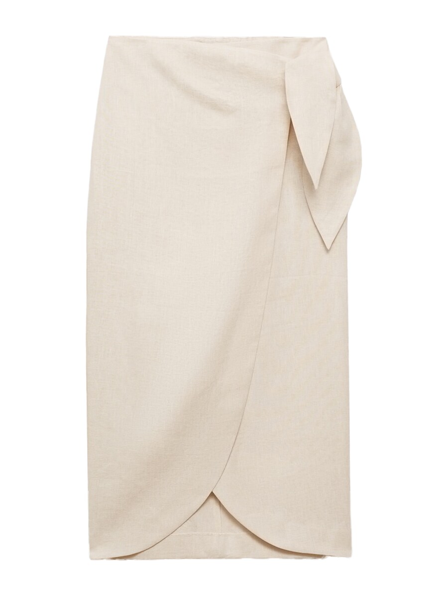 

Миди юбка MANGO, Beige