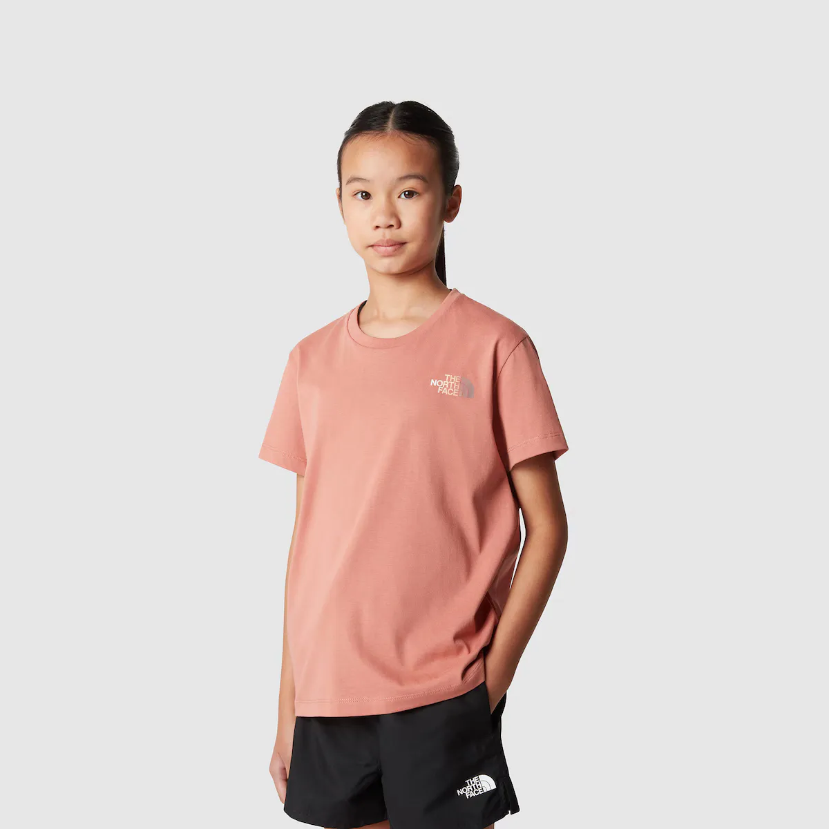 

Футболка для девочек The North Face, пурпурный