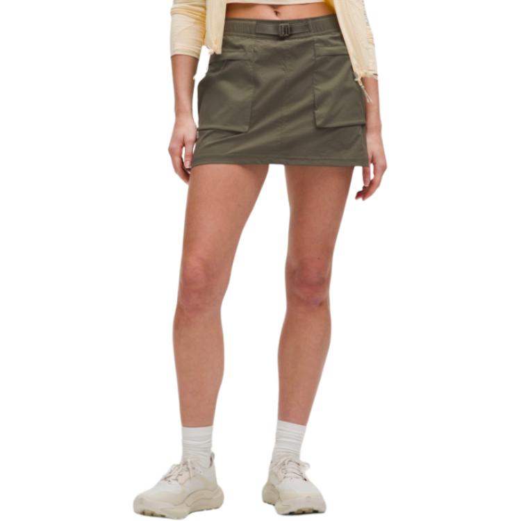 

SS25 Повседневные короткие юбки Women's Lululemon, зеленый